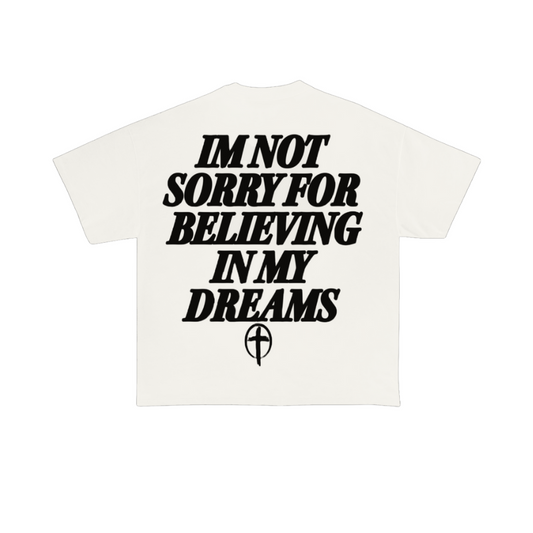 “IM NOT SORRY” TEE WHITE
