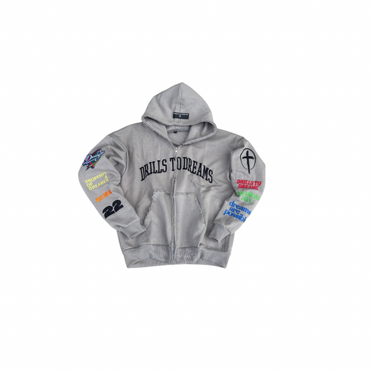 "Y3" Zip Up (GREY)