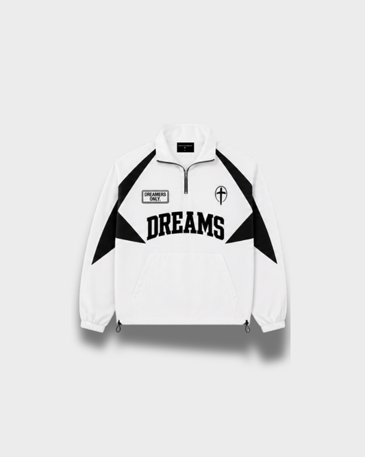 "DREAMS" Windbreaker Top (White)