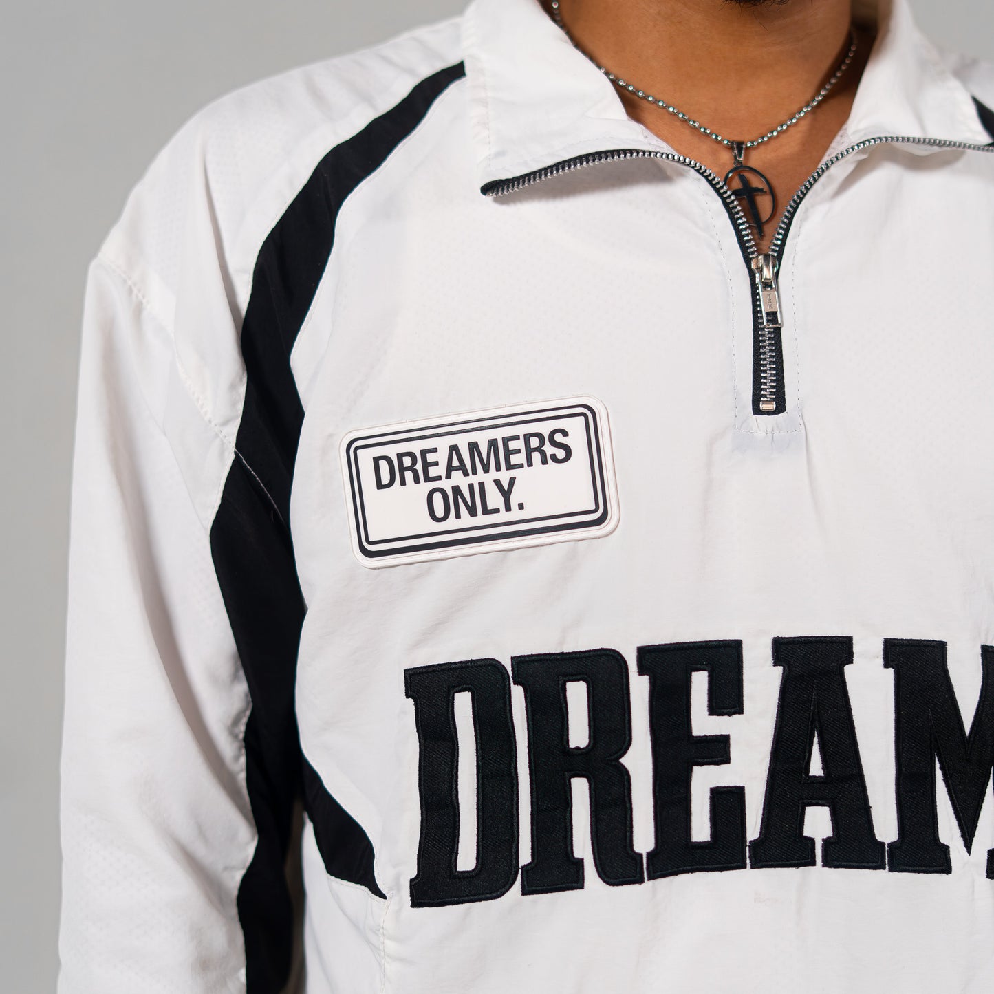 "DREAMS" Windbreaker Top (White)