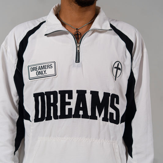"DREAMS" Windbreaker Top (White)