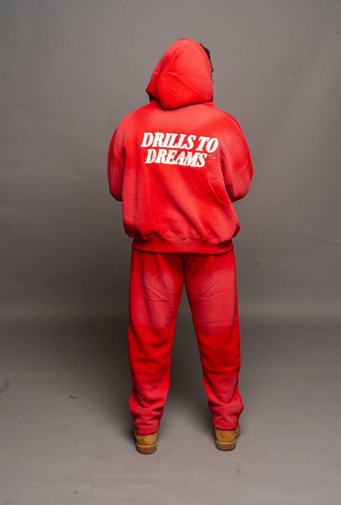 "Washed" Jogger Set (Red)