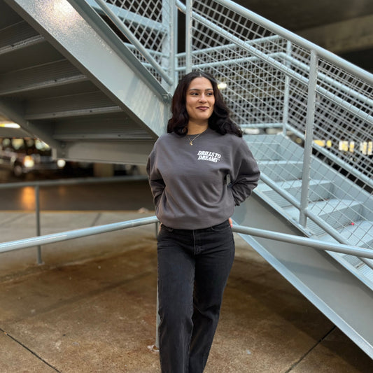 "Believe" Crewneck Charcoal)