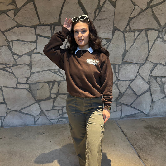 "Believe" Crewneck (Brown)